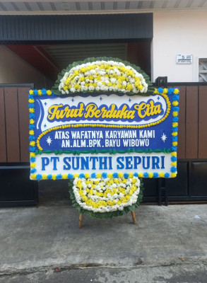 Papan Bunga Duka di Beji Timur
